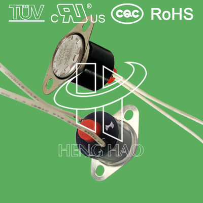 UL TUV CQC ROHS термального переключателя 250V 10A 16A возврата вручную доказательства воды переключателя регулятора температуры KSD301 биметаллический