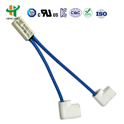 Автоматический термопредохранитель с биметаллическим термостатом, температурный диапазон 0-250℃, срок службы 100000 циклов, нормально замкнутый или нормально разомкнутый