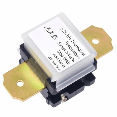 Биметаллический термостат KSD301 с пластиковым или керамическим корпусом и алюминиевой крышкой или медной головкой для бытовых электроприборов