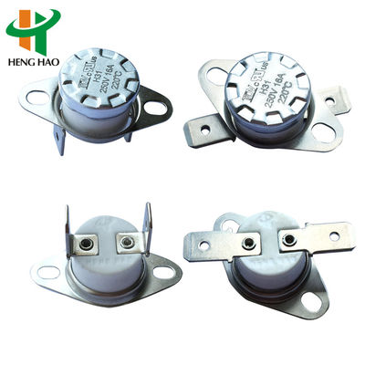 Термостат биметаллический KSD301 с ресурсом 100000 циклов, диапазоном 0-250℃ и нормально замкнутыми/разомкнутыми контактами